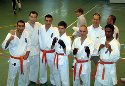L'équipe du Ryuko Dojo lors du tournoi national de Shidokan à Perpignan
