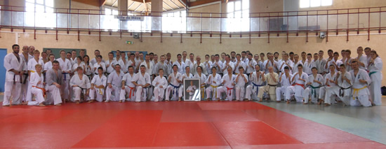 Stage annuel de karaté Kyokushinkai à Mèze, organisé par le Ryuko Dojo, novembre 2013