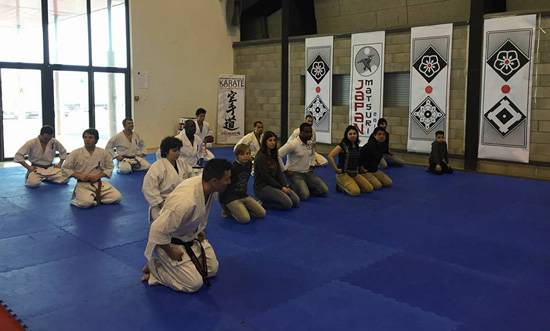 Démonstration de karaté Kyokushinkai au salon Japan Matsuri à Lattes - atelier ouvert au public