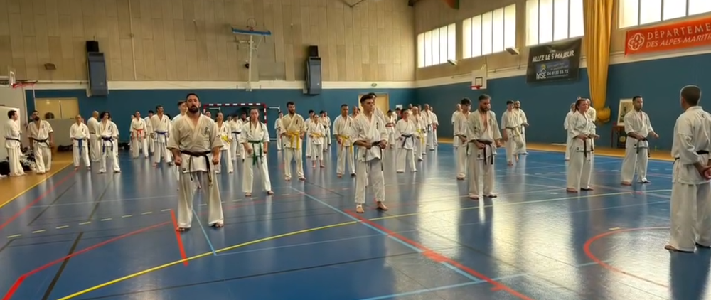 Passage grades zone sud karate kyokushinkai à Tourette Levens