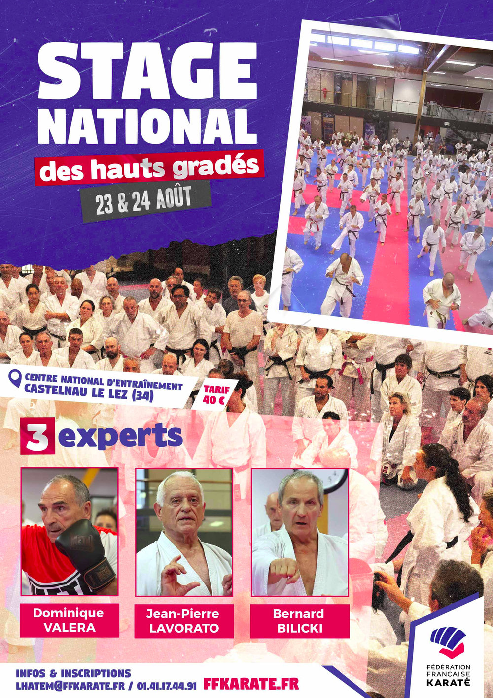 Stage national des hauts-gradés FFK à Castelnau le Lez