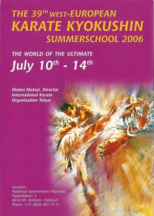 39eme stage d'été 2006 de karaté Kyokushinkai pour l'Europe de l'ouest