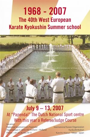40eme stage d'été 2007 de karaté Kyokushinkai pour l'Europe de l'ouest